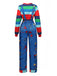 1940s Chucky Doll Striped Dungarees Cosplay Set
