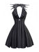 1960s Nightmare Before Christmas Bat Striped Dress