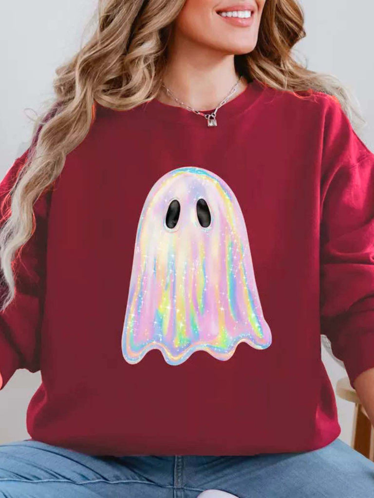 1980s Halloween Ghost Pumpkin Vintage Sweatshirt