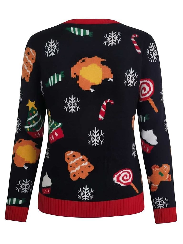 1940s Led Light-Up Jacquard Christmas Sweater