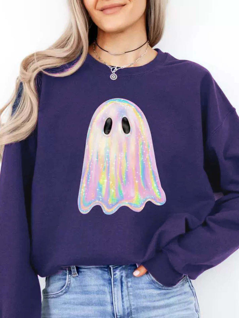 1980s Halloween Ghost Pumpkin Vintage Sweatshirt
