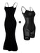Black 2-in-1 Shapewear Slip Dress