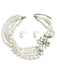 Vintage Layered Pearl Necklace and Earring Set
