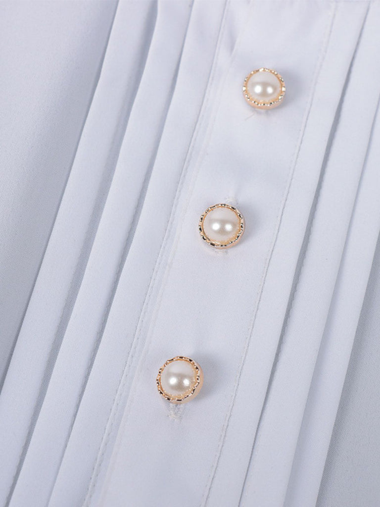 Black 1940s Nun-Style Cross Necklace Dress