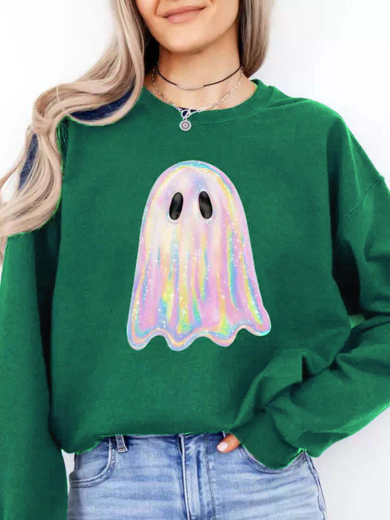 1980s Halloween Ghost Pumpkin Vintage Sweatshirt