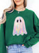1980s Halloween Ghost Pumpkin Vintage Sweatshirt