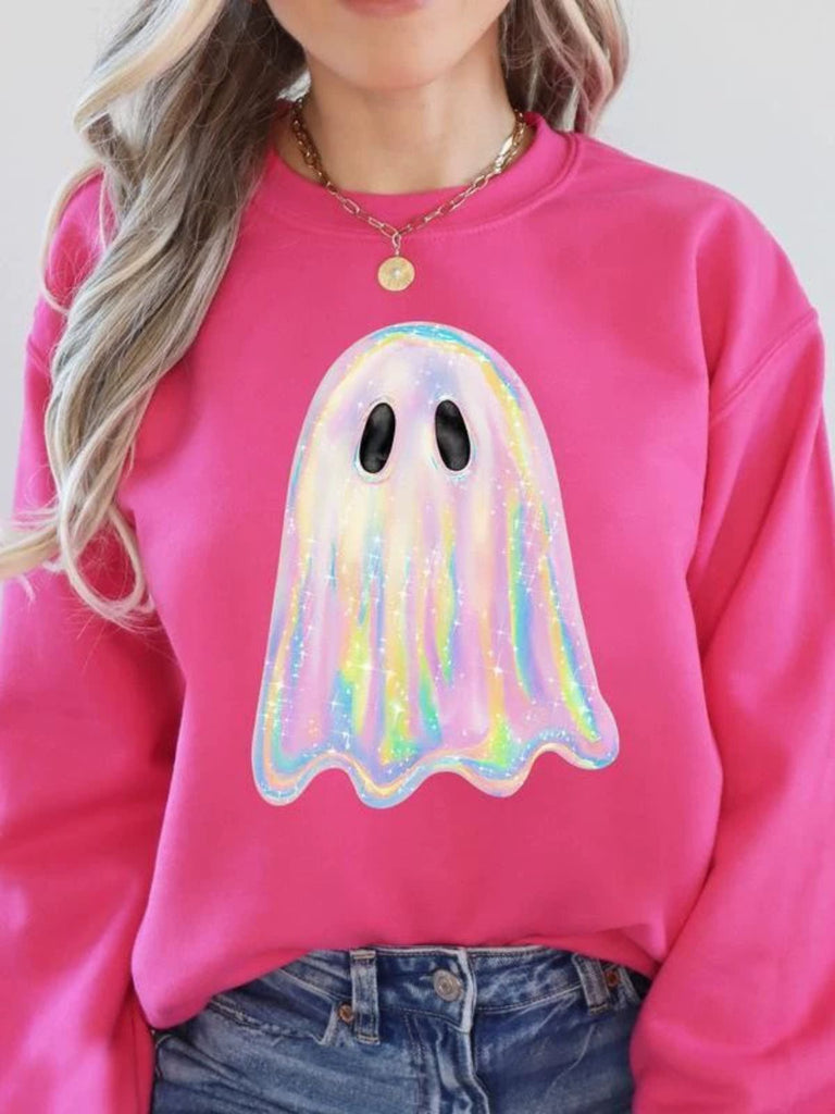 1980s Halloween Ghost Pumpkin Vintage Sweatshirt