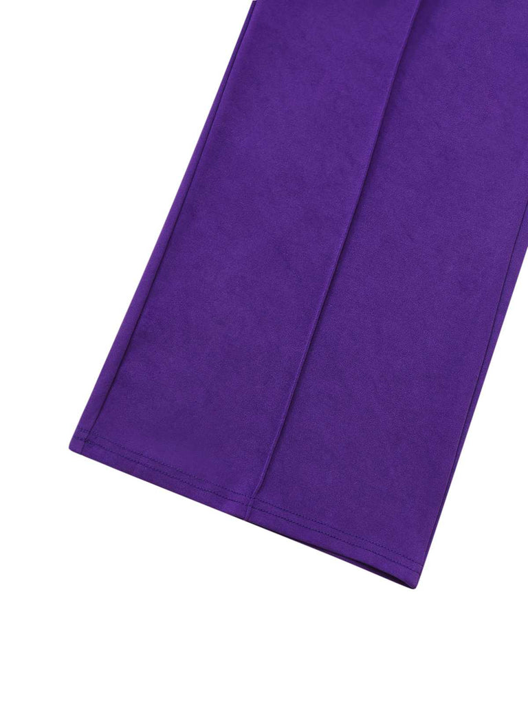 1970s One-Shoulder Studded Belted Jumpsuit