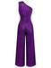 Purple 1970s  Sequin One-Shoulder Jumpsuit