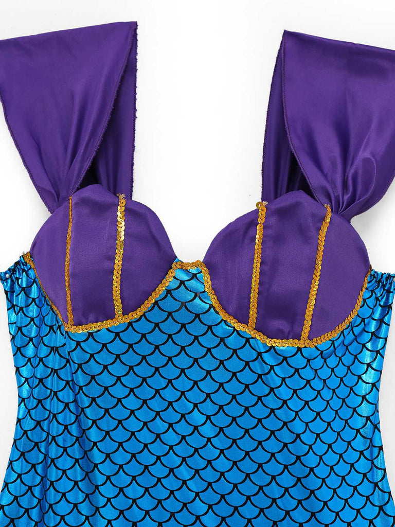 1930s Seashell Mermaid Halloween Bodycon Dress