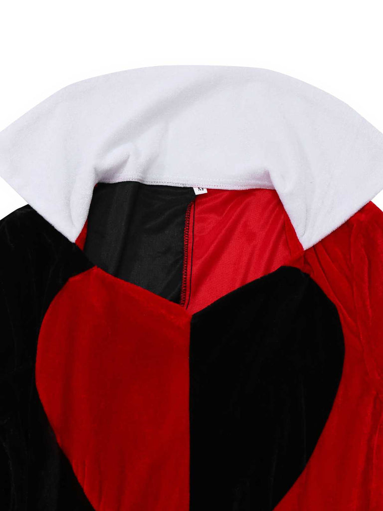 1930s Queen Of Hearts Costume Halloween Dress