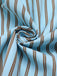 Blue 1950s Stripes Patchwork Sleeveless Blouse