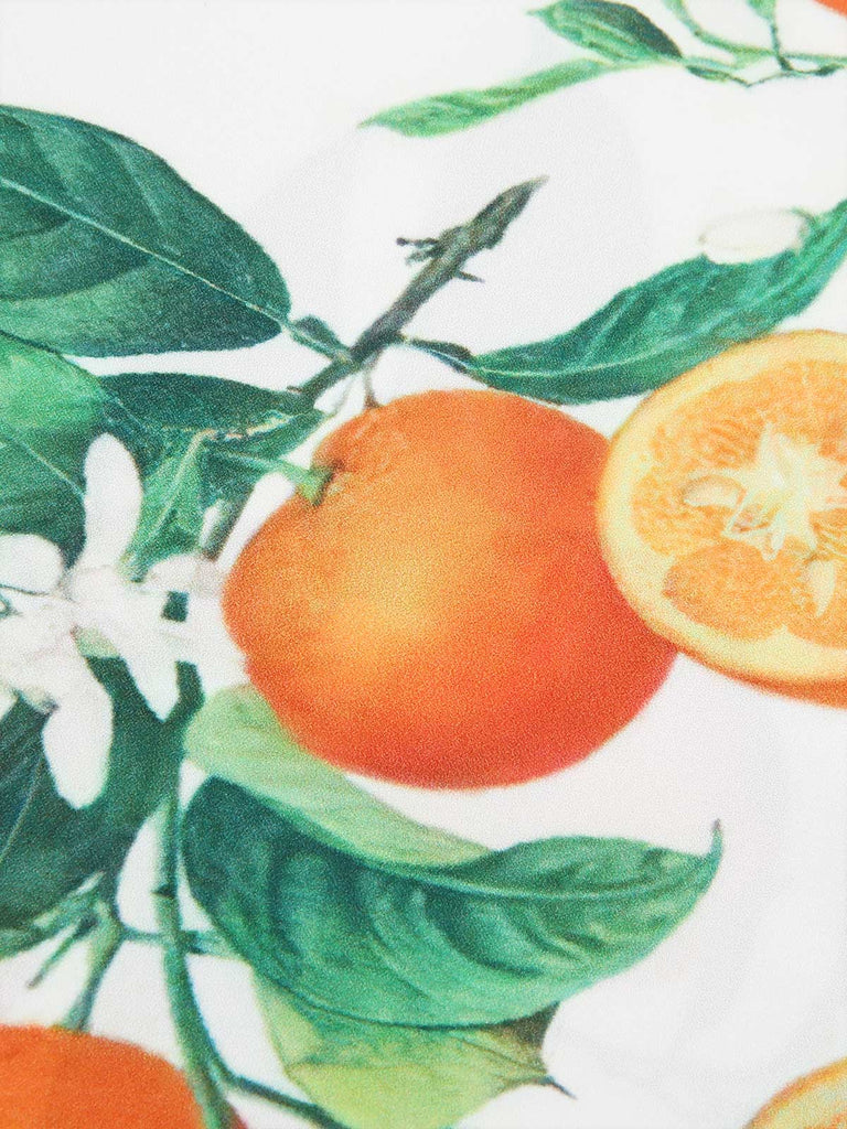 1950s Orange Bow-Waist Strap Dress