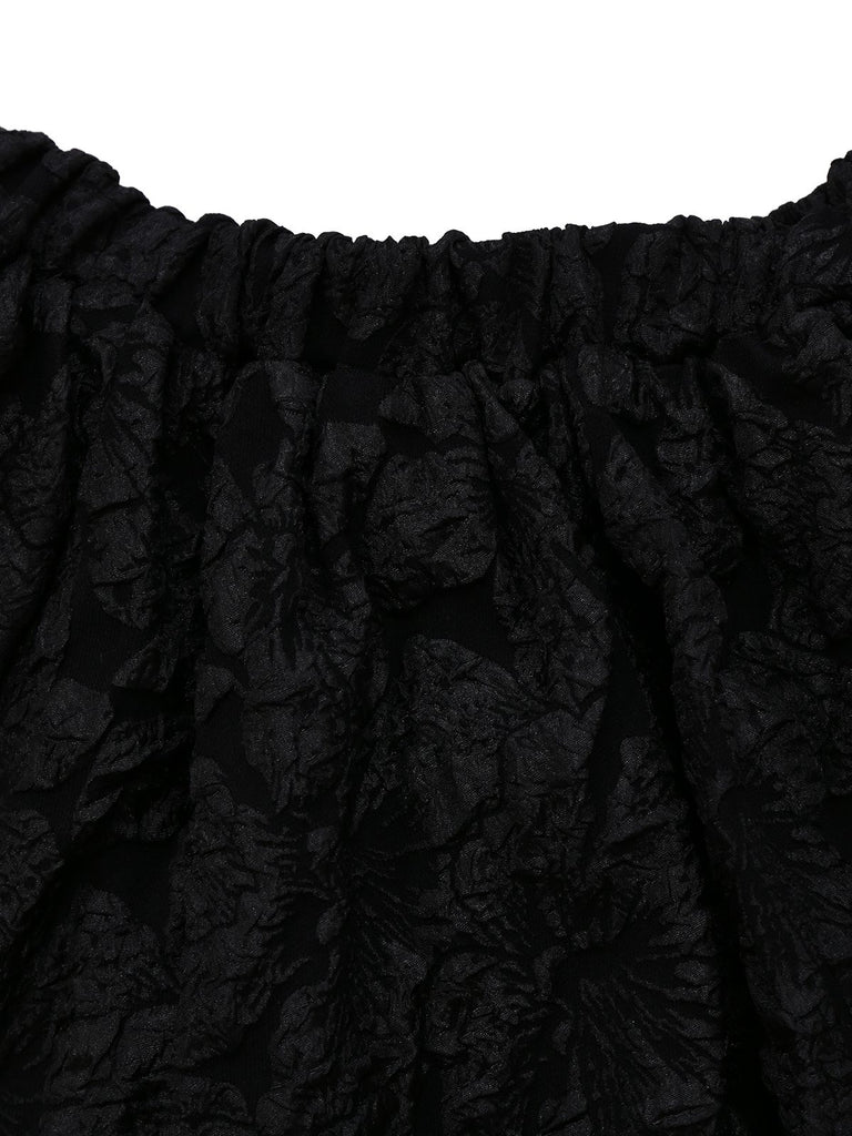 2PCS Purple 1980s Gothic Cross Witch Top & Skirt