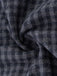 Gray 1950s Halloween Wednesday Plaid Faux-Wool Cape Coat