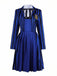 Blue 1940s Striped Wednesday Enid Uniform Set