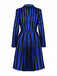 Blue 1940s Striped Wednesday Enid Uniform Set