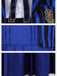 Blue 1940s Striped Wednesday Enid Uniform Set