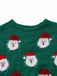 Green 1960s Christmas Santa Claus Sweater Dress