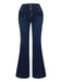 1950s Denim Flared Long Pockets Jeans