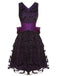 Deep Purple 1950s Halloween Bat Bow Dress