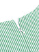 Mint Green 1950s Striped V-Neck Dress
