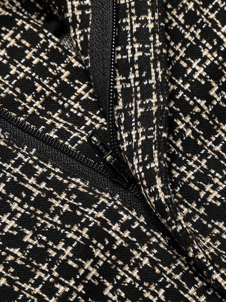 1950s Plaid Pencil Suspender Pants