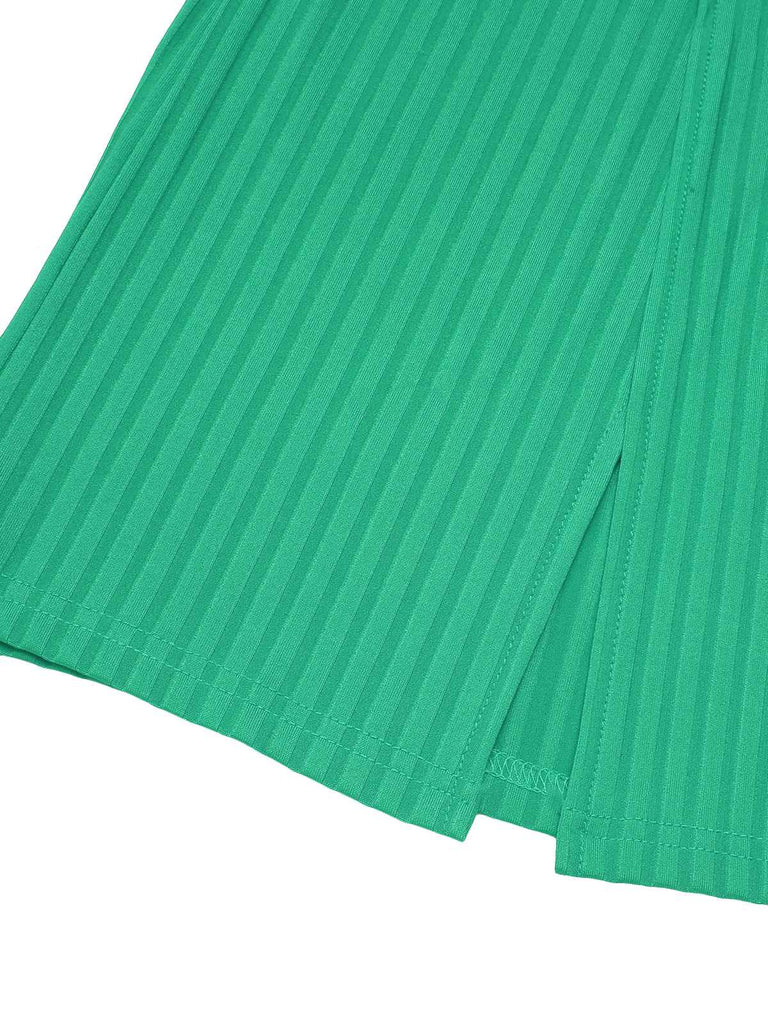 1930s Deep V-Neck Spaghetti Strap Wide-Leg Jumpsuit