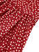 Red 1950s Spaghetti Strap Heart Print Dress