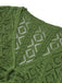Green 1960s Cutout Strappy Crochet Cover-Up