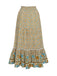Multicolor 1970s Floral Bohemia Skirt