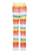 Rainbow 1970s Hollow Knitted Beach Pants