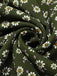 Green 1940s Lapel Buttons Ditsy Floral Dress