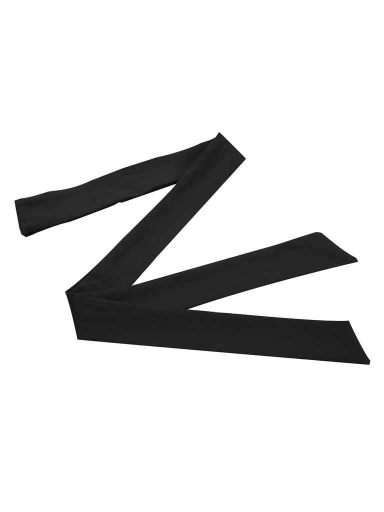 1940s Solid Cap Sleeves Buttoned Shirt Dress