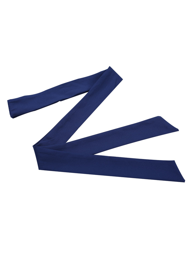 1940s Solid Cap Sleeves Buttoned Shirt Dress