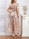 Beige 1920s Embroidered Sequined Evening Dress