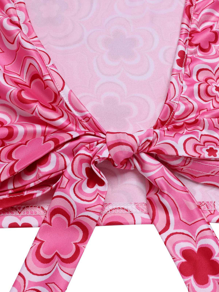 3PCS 1970s Flare Sleeve Disco Hippie Costume Set