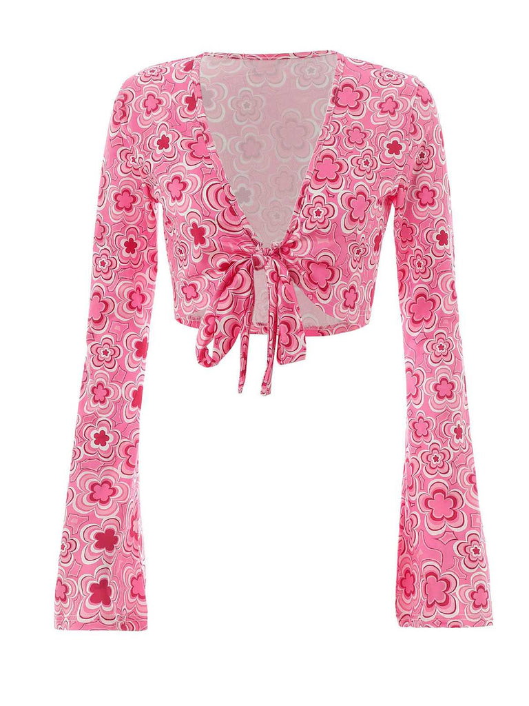 3PCS 1970s Flare Sleeve Disco Hippie Costume Set