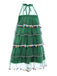 Green 1960s Pom-Pom Christmas Tree Dress