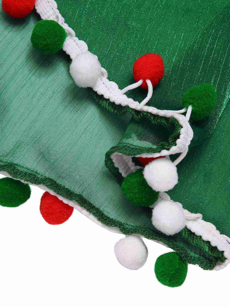 Red 1950s Christmas Polka Dot Mesh Dress