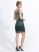 1920s V-Neck Plants Tassel Sequined Dress
