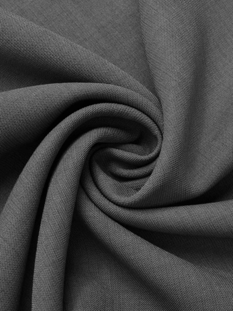 2PCS 1940s Colorblock Pink Blouse & Gray Dress