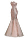 1930s Vintage Sequin Strapless Dress