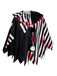 Black & White 1950s Halloween Horror Clown Cosplay Cloak