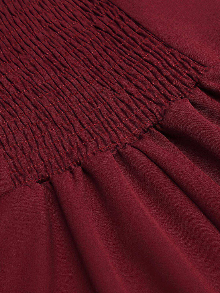 1950s Halter Navy Swing Dress