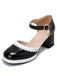 Retro Ankle Strap High Heels Shoes