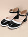 Retro Ankle Strap High Heels Shoes