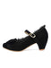 Retro Bowknot Lace High Heels Shoes