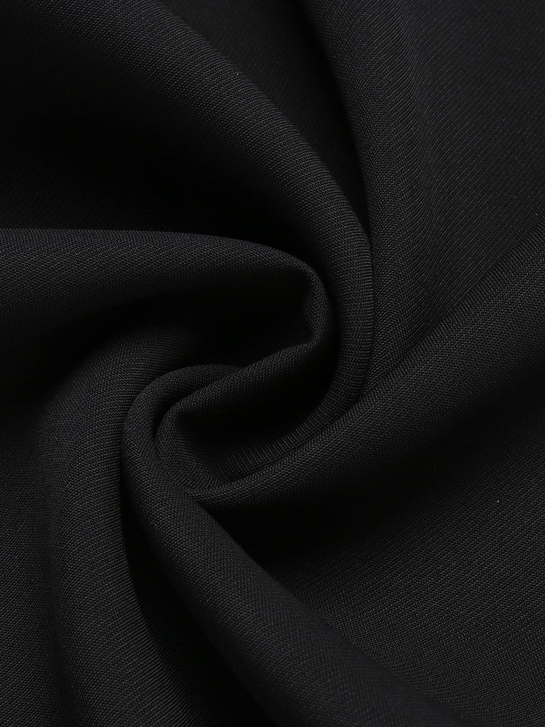 Green 1930s Solid Suspender Pants