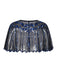 [US Warehouse] Blue 1920s Shawl Beaded Sequin Flapper Cape